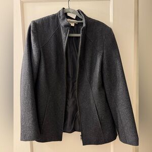 Harvé Benard Wool Zip up Jacket